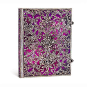 PAPERBLAN Notizbuch liniert Ultra PB2893-2 Aubergine 120 Blatt