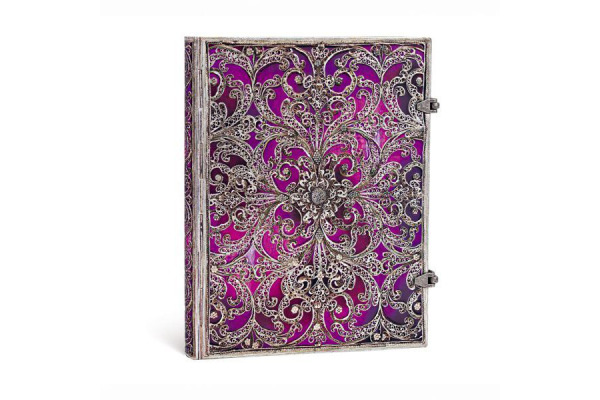 PAPERBLAN Notizbuch liniert Ultra PB2893-2 Aubergine 120 Blatt
