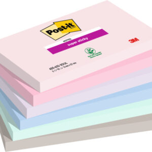 POST-IT Super Sticky Notes 76x127mm 6556SSOU Soulful 4 Farben 6 x 90 Blatt