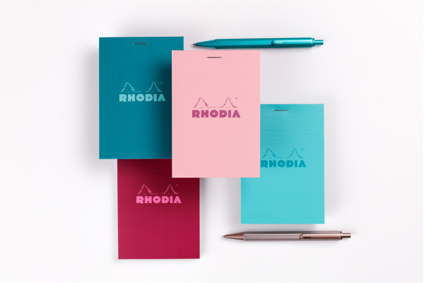 RHODIA Notizblock Couleurs Nr.11 A7 11302C rosa, kariert 80 Blatt – Bild 4