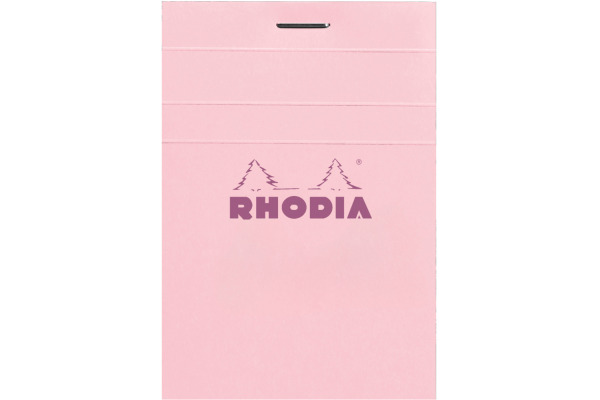 RHODIA Notizblock Couleurs Nr.11 A7 11302C rosa, kariert 80 Blatt