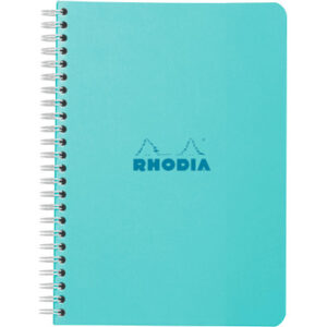 RHODIA Spiralblock Couleurs A5 118102C blau, kariert 60 Blatt