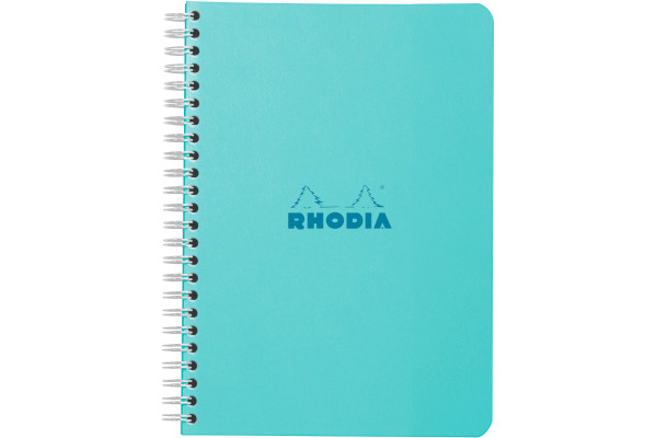 RHODIA Spiralblock Couleurs A5 118102C blau, kariert 60 Blatt