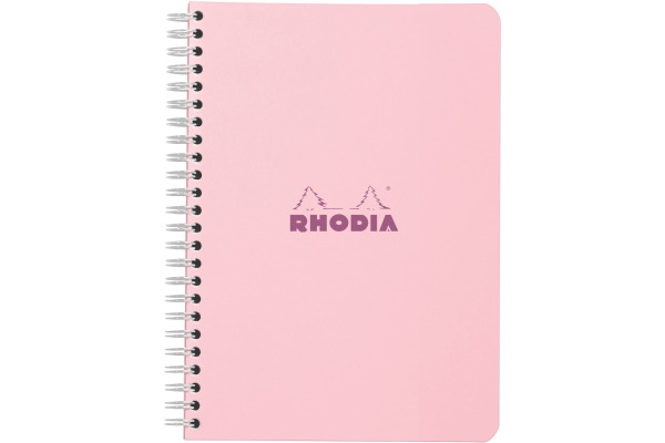 RHODIA Spiralblock Couleurs A5 118125C rosa, liniert 60 Blatt