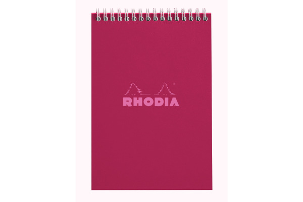RHODIA Spiralblock Couleurs A5 118412C rot, kariert 80 Blatt