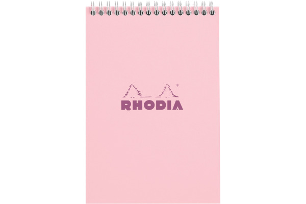 RHODIA Spiralblock Couleurs A5 118417C rosa, liniert 80 Blatt