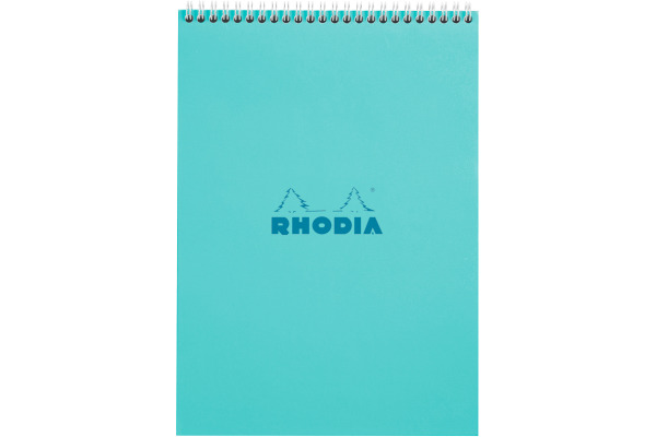 RHODIA Spiralblock Couleurs A4 118419C blau, kariert 80 Blatt