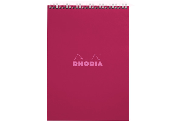 RHODIA Spiralblock Couleurs A4 118420C rot, kariert 80 Blatt