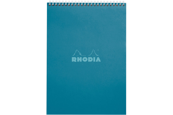 RHODIA Spiralblock Couleurs A4 118422C grün, liniert 80 Blatt