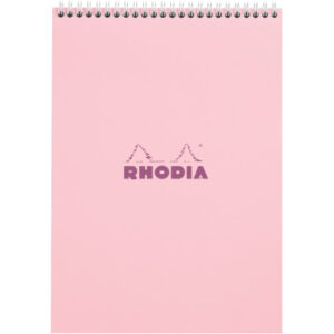 RHODIA Spiralblock Couleurs A4 118425C rosa, liniert 80 Blatt