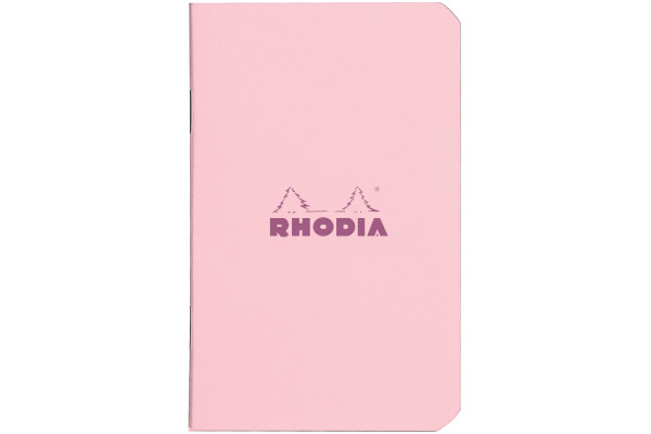 RHODIA Notizheft Couleurs A7 119104C rosa, kariert 80 Blatt