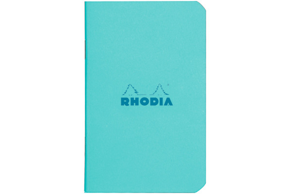 RHODIA Notizheft Couleurs A7 119106C blau, liniert 80 Blatt