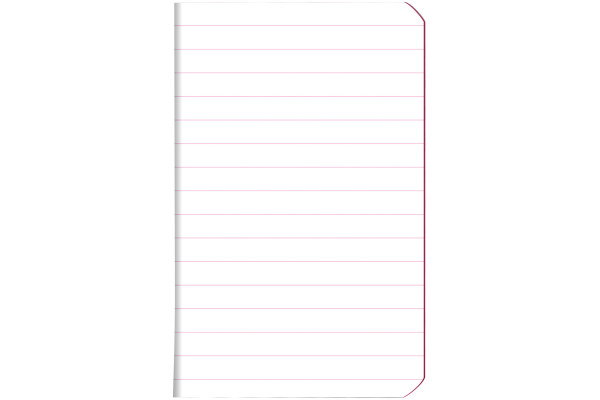 RHODIA Notizheft Couleurs A7 119107C rot, liniert 80 Blatt – Bild 2