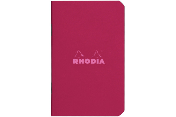 RHODIA Notizheft Couleurs A7 119107C rot, liniert 80 Blatt