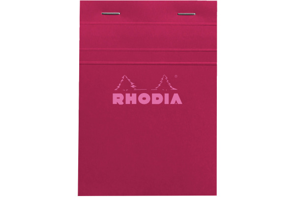RHODIA Notizblock Couleurs Nr.13 A6 13302C rot, kariert 80 Blatt