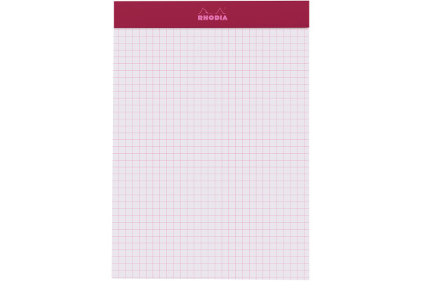 RHODIA Notizblock Couleurs Nr.16 A5 16304C rot, kariert 80 Blatt – Bild 2