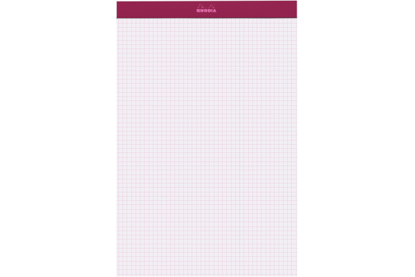 RHODIA Notizblock Couleurs Nr.19 A4+ 19112C rot, kariert 80 Blatt – Bild 2