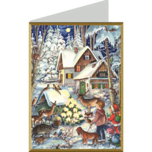 SELLMER   Weihnachtskarte 9900 99709     Winter bei den Tieren B6