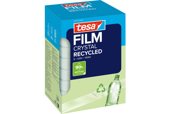 TESA Klebeband Crystal 19mmx66m 590470000 Recycled 8 Rollen – Bild 2