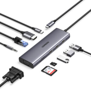 UGREEN Hub 9-in-1,USB-C,4K, HDMI 15600
