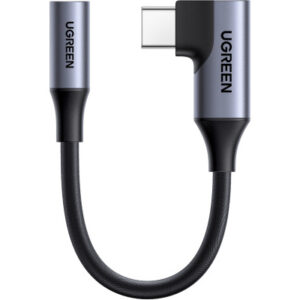 UGREEN Audio Adapter USB-C-3.5mm 95589 90 Degree, Grey