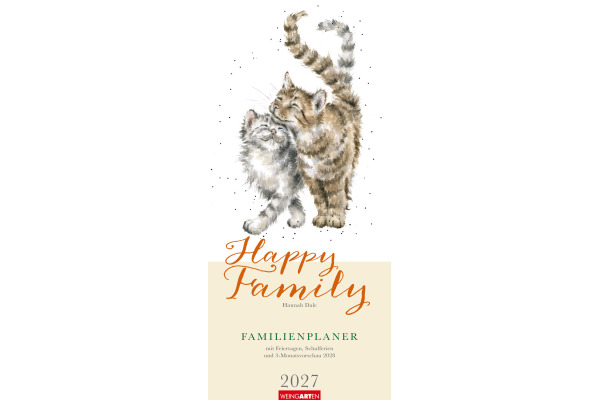 WEINGARTE Familienplaner 2027 331217127 Happy Family 22x48cm