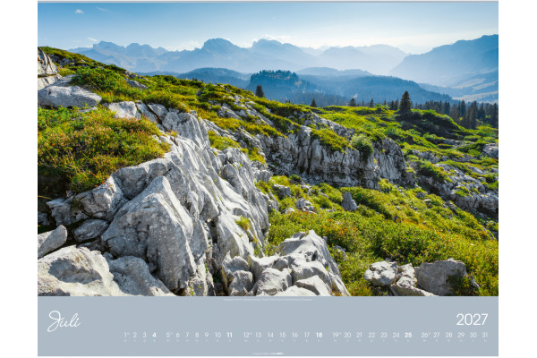WEINGARTE Bildkalender 2027 331219227 Alpen im Licht DE 55x46cm – Bild 4