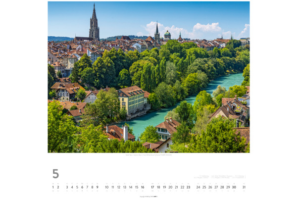 WEINGARTE Bildkalender 2027 331222427 Die Schweiz DE 48x46cm – Bild 4