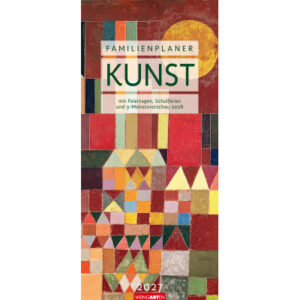 WEINGARTE Familienplaner 2027 331227227 Kunst 22x48cm