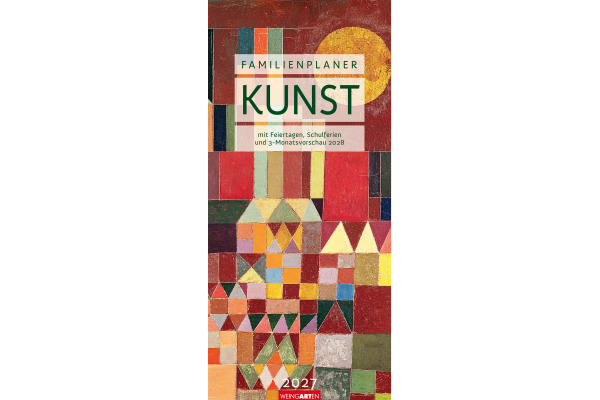 WEINGARTE Familienplaner 2027 331227227 Kunst 22x48cm