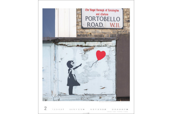 WEINGARTE Bildkalender 2027 331230127 Banksy Edition 46x55cm – Bild 2