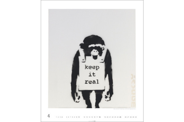 WEINGARTE Bildkalender 2027 331230127 Banksy Edition 46x55cm – Bild 3