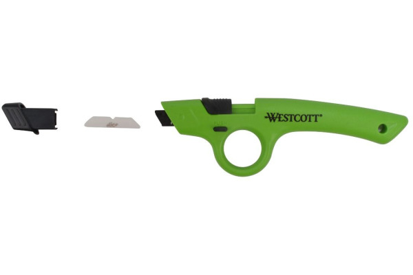 WESTCOTT Finger Loop Sicherheitsmesser E-1753100 Keramik, grün – Bild 2