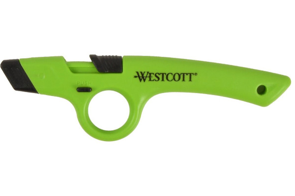 WESTCOTT Finger Loop Sicherheitsmesser E-1753100 Keramik, grün