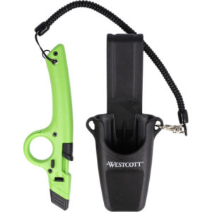 WESTCOTT Finger Loop Sicherheitsmesser E17531SET Keramik mit Lanyard & Holster