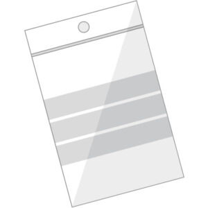 BÜROLINE Pressverschl. Beutel 50×75mm 422301 transp. 100 Stck.