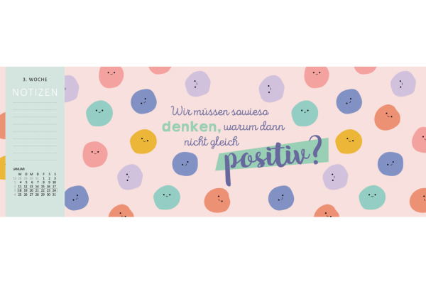 ARS EDITI Tischkalender 2027 13929 Lebensweisheit DE 29.7x11.5cm – Bild 4