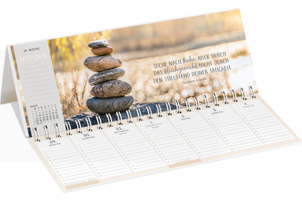 ARS EDITI Tischkalender 2027 13930 Einatmen DE 29.7x11.5cm – Bild 2