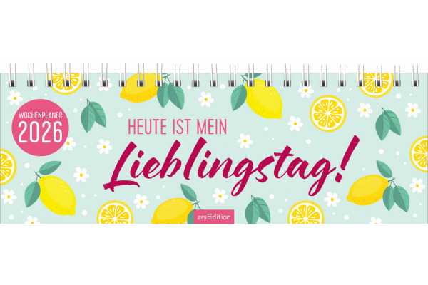 ARS EDITI Tischkalender 2027 13931 Lieblingstag DE 29.7x11.5cm