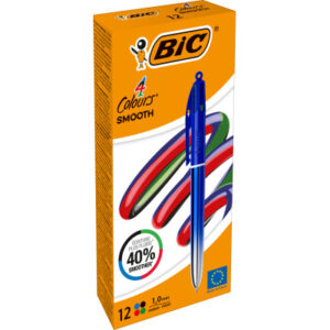 BIC Kugelschreiber 4 Colours 0.4mm 524091 Smooth Grad, blau
