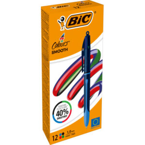 BIC Kugelschreiber 4 Colours 0.4mm 524095 Smooth Drop, dunkelblau
