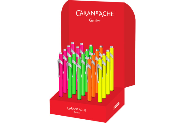 CARAN D'A Kugelschreiber 849 Fluo Line 849.218 assortiert 20 Stück