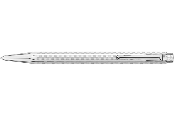 CARAN D'A Kugelschreiber Ecridor Damier 890.566 platiniert – Bild 2