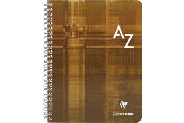CLAIREFON Adressbuch Index A5 8549C ass., kariert, 5mm 90 Blatt
