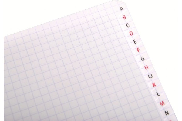 CLAIREFON Adressbuch Index A8 8589C ass., kariert, 5mm 50 Blatt – Bild 4