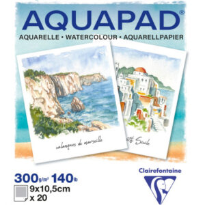 CLAIREFON Aquarellbl. Polaroid 9x10.5cm 976073C 300g, 20 Blatt