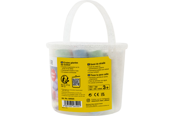 EBERHARD Strassenkreide Glitzer 526520 20 Stück – Bild 2