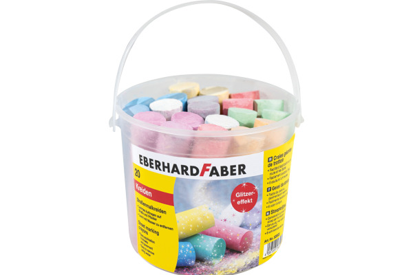 EBERHARD Strassenkreide Glitzer 526520 20 Stück