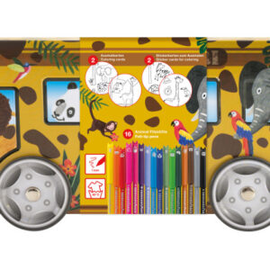 EBERHARD Fasermalerset 1mm 551113 Metallbus Safari