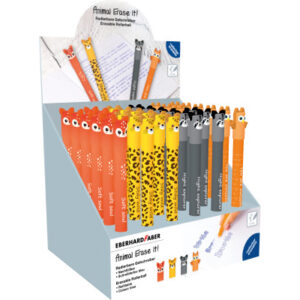 EBERHARD Gelschreiber Erase It Display 560174 Animal 36 Stück
